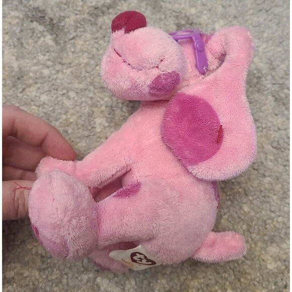 Magenta Ty Plush Beanie Baby Stuffie Blue's Clues Vintage - Picture 4 of 6
